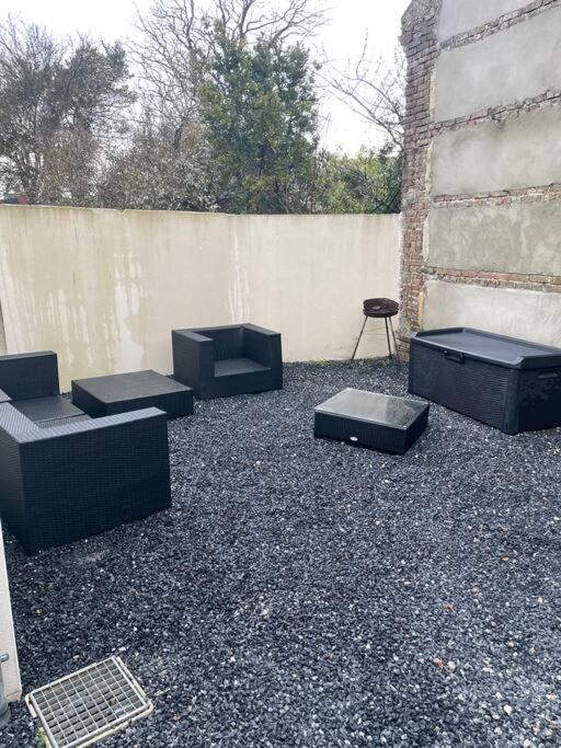 Le Crotoy En Noir Et Bois Appartement Buitenkant foto